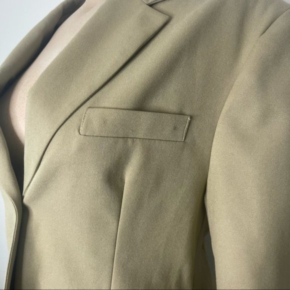 Asos Design Military Style Belted Blazer Oversized  Button Front Jacket Size 6 - Picture 3 of 6